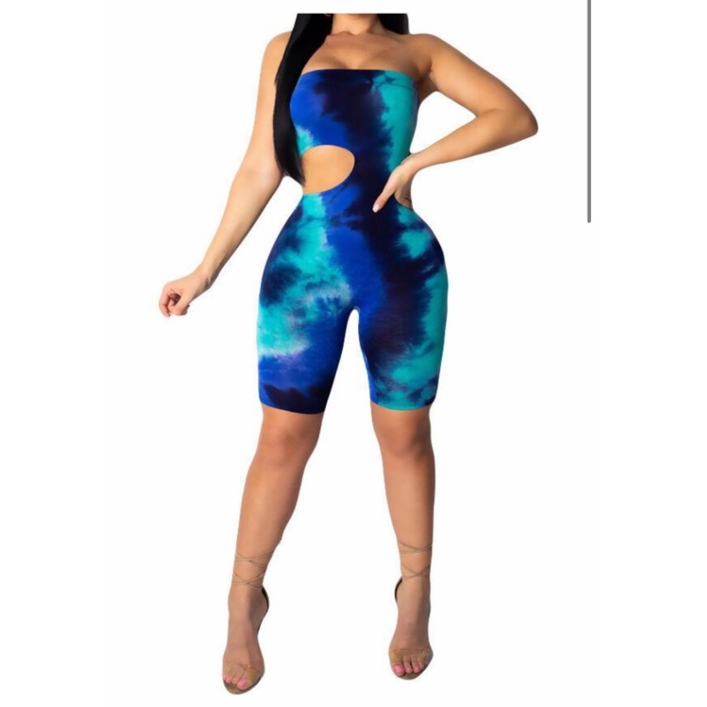 Baby Blue and Dark Blue Jumpsuit 💙